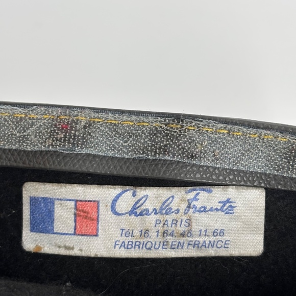 VTG Air France Concorde Amenity Bag Document Bag Gold Emblem Charles Frantz 6x7 - Picture 5 of 8